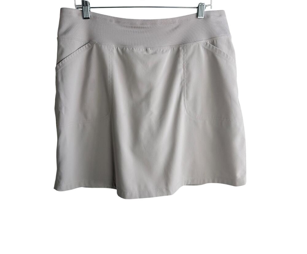 Cypress Club Skort Beige Golf Athletic Skirt Built In Shorts Size L Stretch